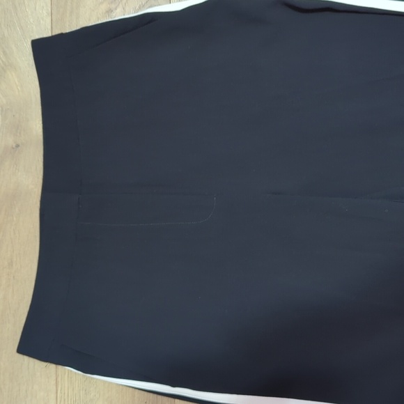 Jason Wu Women's Black Side Stripe Flat Wide Leg Trouser Dress Pants Size 10 - Picture 4 of 10